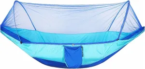 Camping Hammock Fully Automatic Quick Opening Hammock with Mosquito Net Single and Double Person Nylon Cloth Outdoor Camping Mosquito Prevention