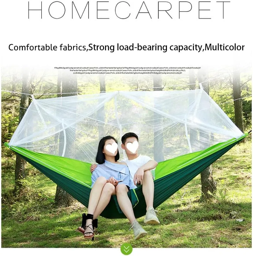 Camping Hammock, Portable Hammocks with Mosquito Net,Best for Outdoor Hiking Travel (2)