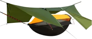 Camping Hammock with Mosquito Net Portable Outdoor Travel Sleeping Hanging Hammocks Swing Waterproof Canopy Tent Awnings(Yellow)