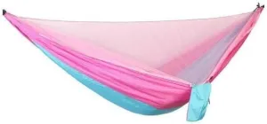 Camping Hammock with Mosquito Net, Ultra-Lightweight Outdoor Travel Hammocks for Hiking, Backpacking & Camping, Supports 440lbs