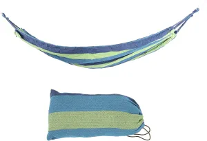 Camping Hammock,Outdoor Travel Woven Hammock Garden Swing with Carry Bag,Portable Camping Hammock with Hardwood Spreader Bar,Outdoor Travel Hammock for Summer Camping, (Blue)