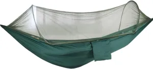 Camping Hammock,travel Hammock,Automatic Quick-open with Mosquito Net, Nylon Fabric, Suitable for Camping, Camping and Beach Scenarios.(Dark green)