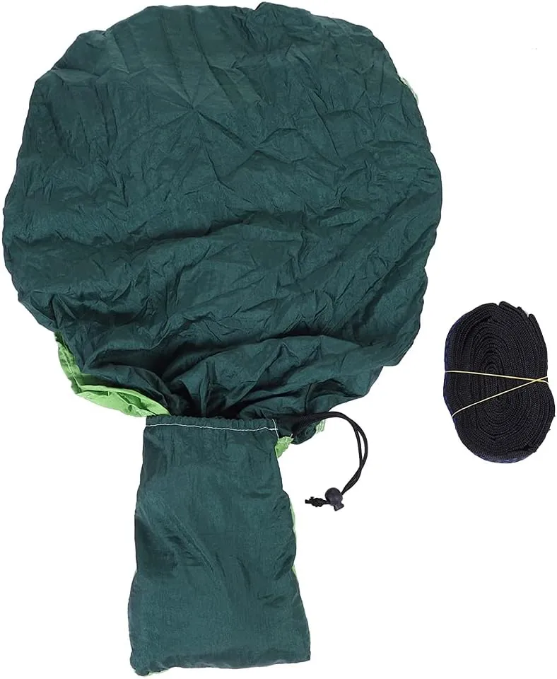 Camping Hammock,Widen Lengthen Outdoor Hanging Bed Hammock Sleeping Swing,Portable Hammocks for Indoor, Outdoor, Hiking, Camping, Backpacking, Travel, Backyard, Beach(Green)