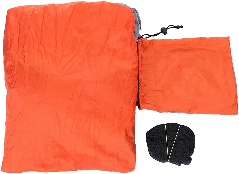 Camping Hammock,Widen Lengthen Outdoor Hanging Bed Hammock Sleeping Swing,Portable Hammocks for Indoor, Outdoor, Hiking, Camping, Backpacking, Travel, Backyard, Beach(Orange)
