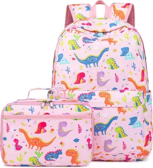 CAMTOP Kids Backpack with Lunch Box for Girls Boys Lightweight Waterproof Preschool Kindergarten Elementary School BookBag