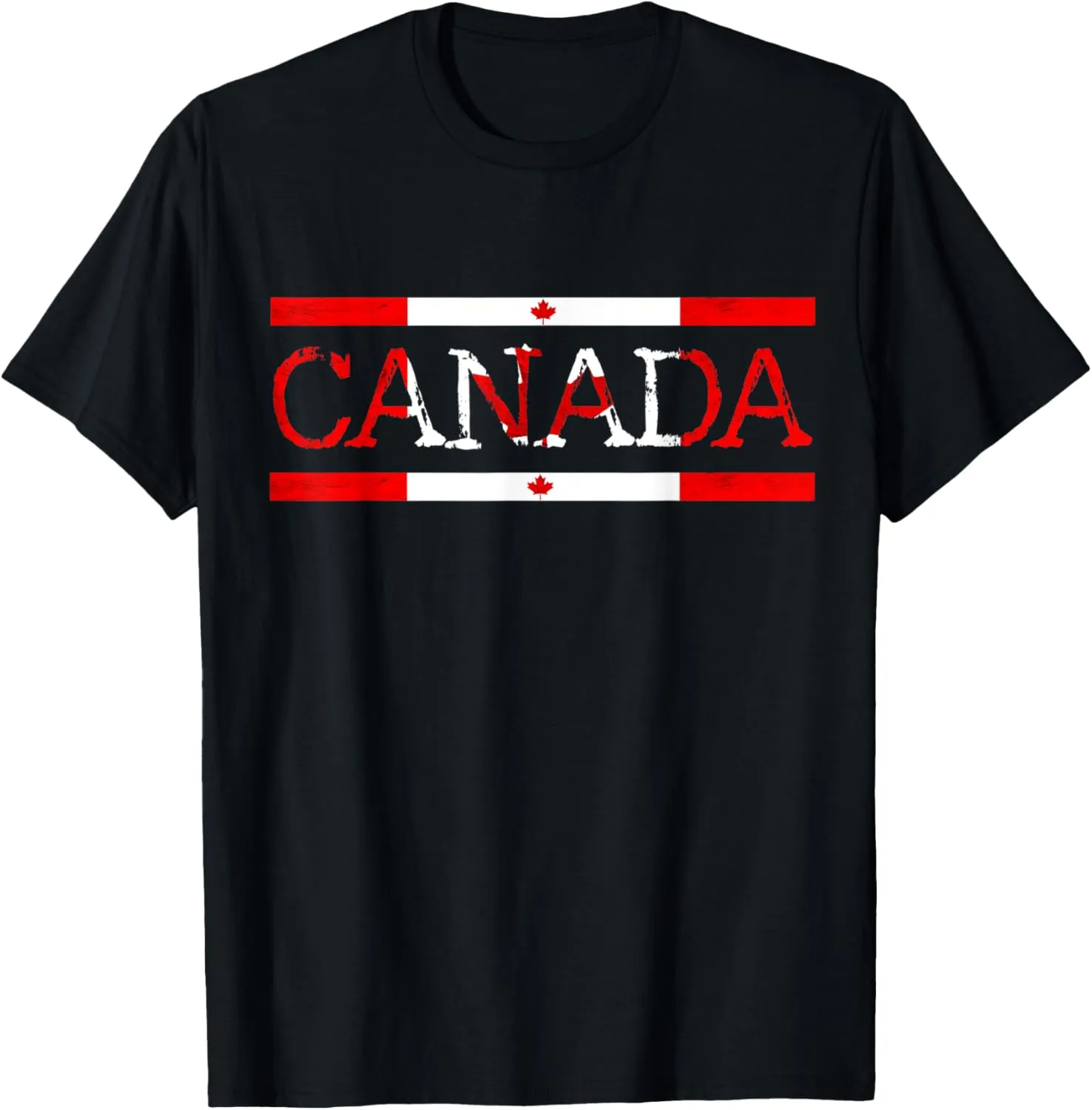 Canada Flag Maple Leaf Canadian Roots Canadian Pride T-Shirt