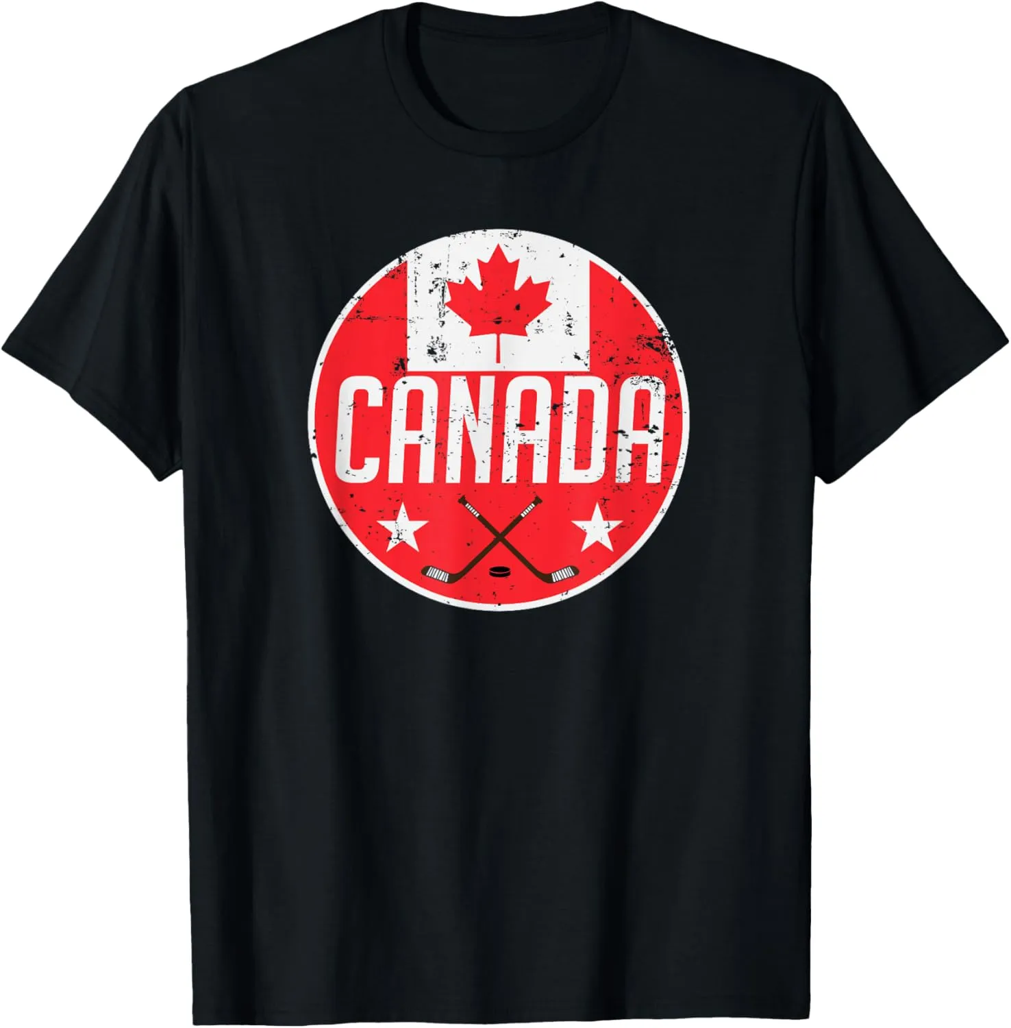 Canada Ice Hockey Flag Jersey Supporter Canadian Fan Gift T-Shirt