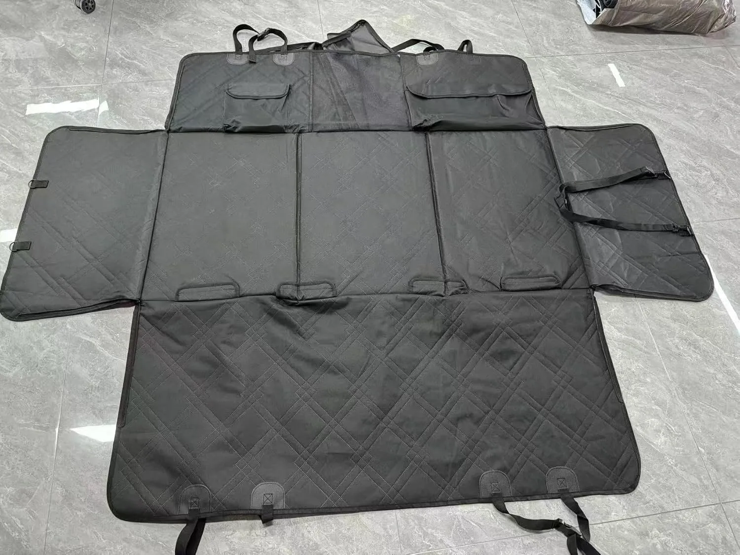 Car Pet Seat Pad for MITSUBISHI New Outlander 2016-2018 Dog Cover Car Seat Protector for Cars Trucks SUV Car Boot Liner Bench Dog Back Cover for Dogs,Black