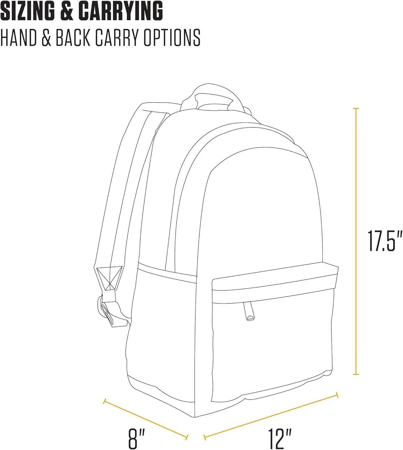 Carhartt 21L Classic Laptop Backpack, Water-Resistant Pack W/ 15" Laptop Sleeve and Organizational Compartments, PFAS Free, Gravel