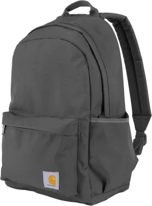 Carhartt 21L Classic Laptop Backpack, Water-Resistant Pack W/ 15" Laptop Sleeve and Organizational Compartments, PFAS Free, Gravel