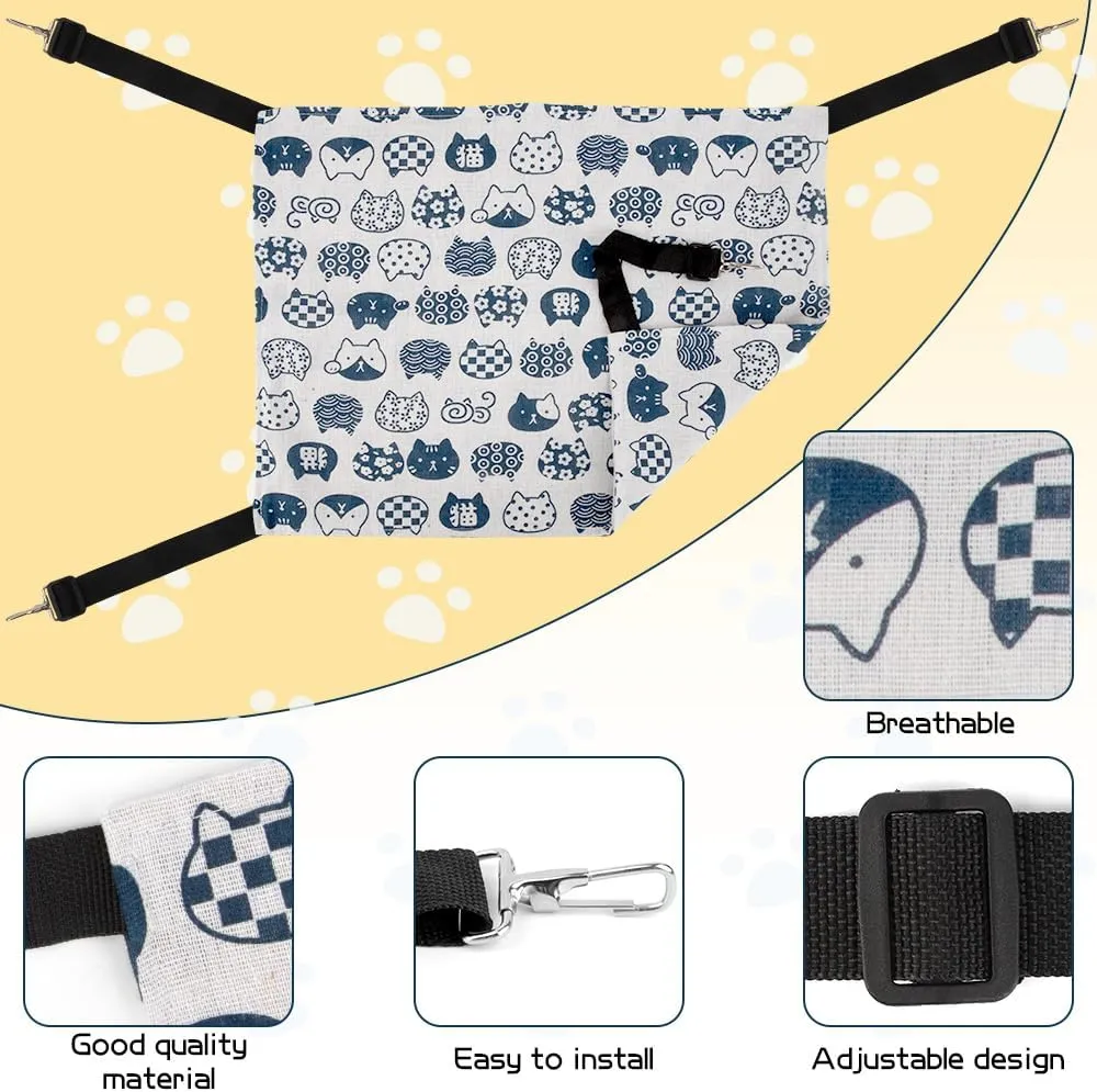 Cat Hammock & Bed - Large & Kitten Sizes - Cat Cages & Accessories - Indoor & Outdoor