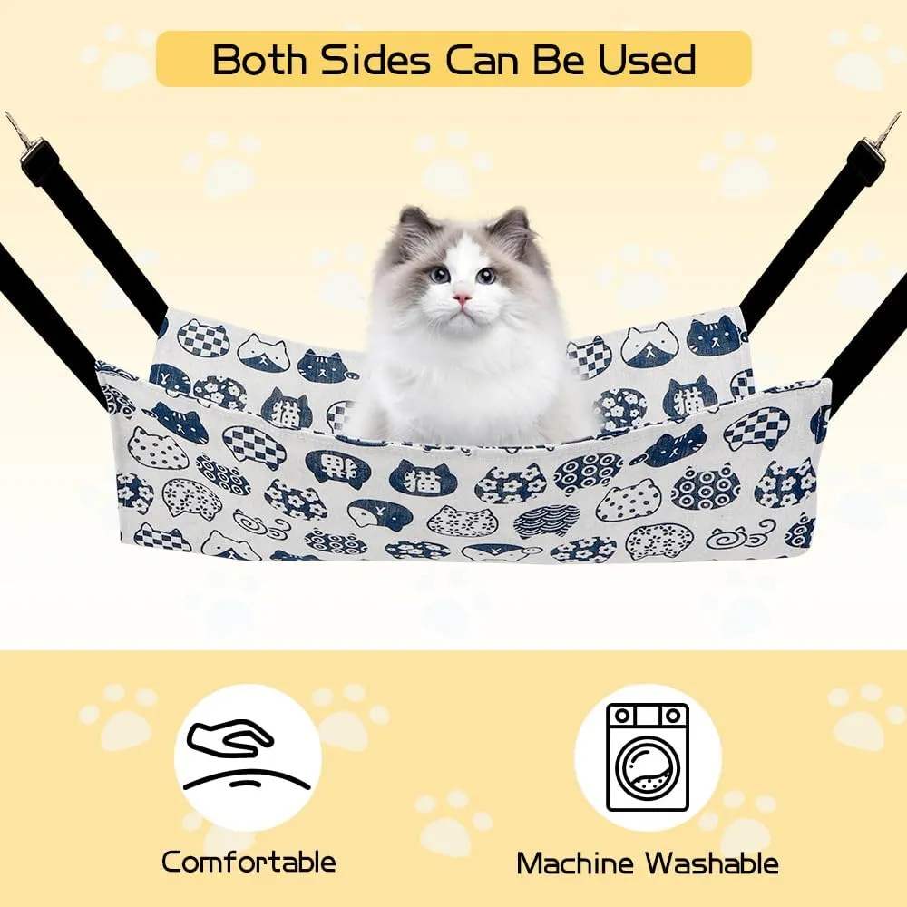 Cat Hammock & Bed - Large & Kitten Sizes - Cat Cages & Accessories - Indoor & Outdoor