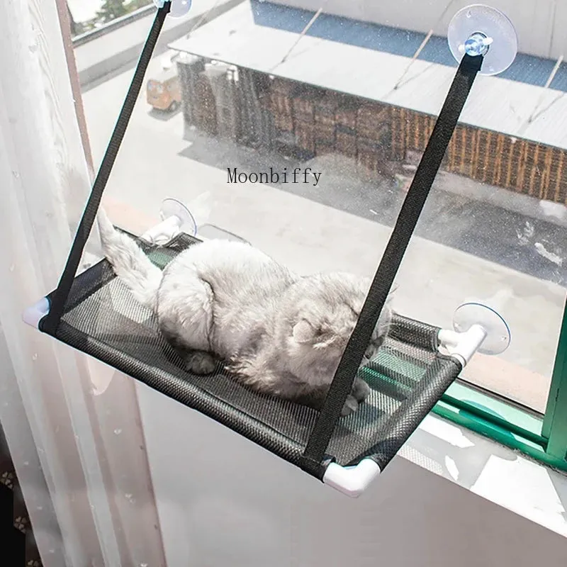 Cat Hammock Window Bed | Breathable Mesh Suction Cup Hanging Pet Lounge