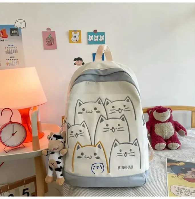 Cat Pattern Backpack