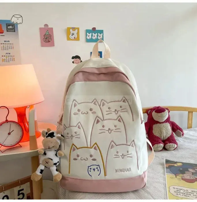 Cat Pattern Backpack