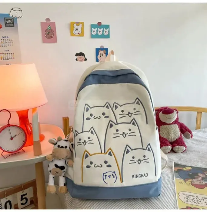 Cat Pattern Backpack