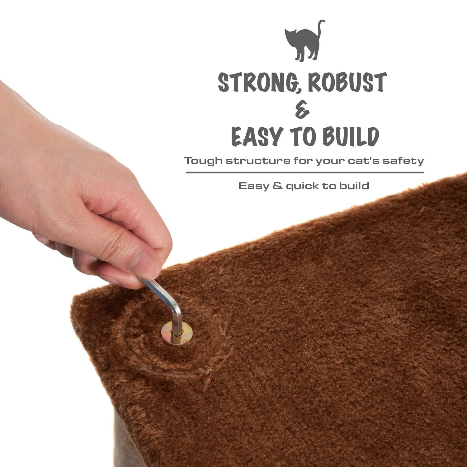 Cat Scratching Post - Beige/Brown