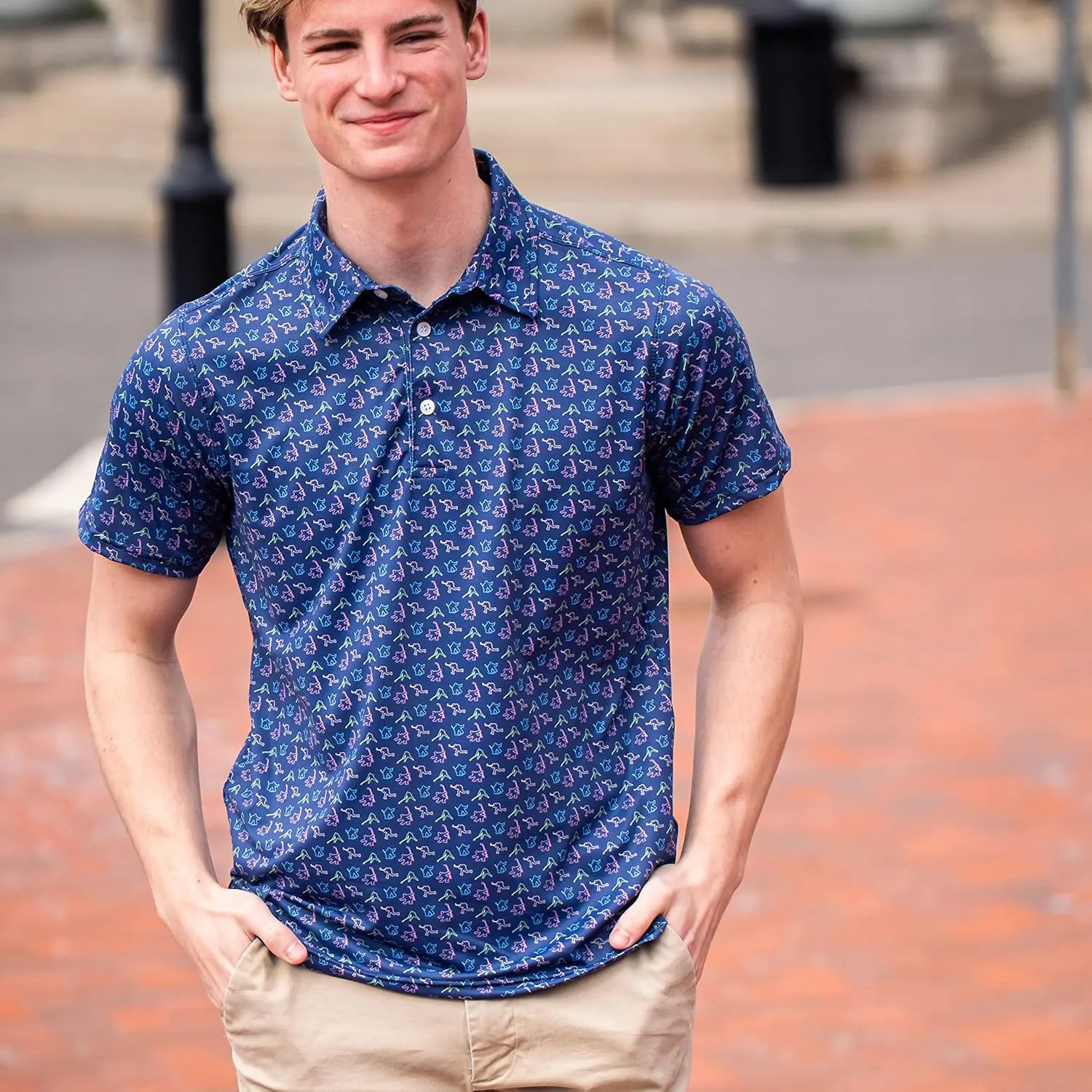 ChalkTalkSPORTS Hockey Short Sleeve Polo Shirts - Mens Hockey Performance Sport Polo - Youth & Adult Sizes