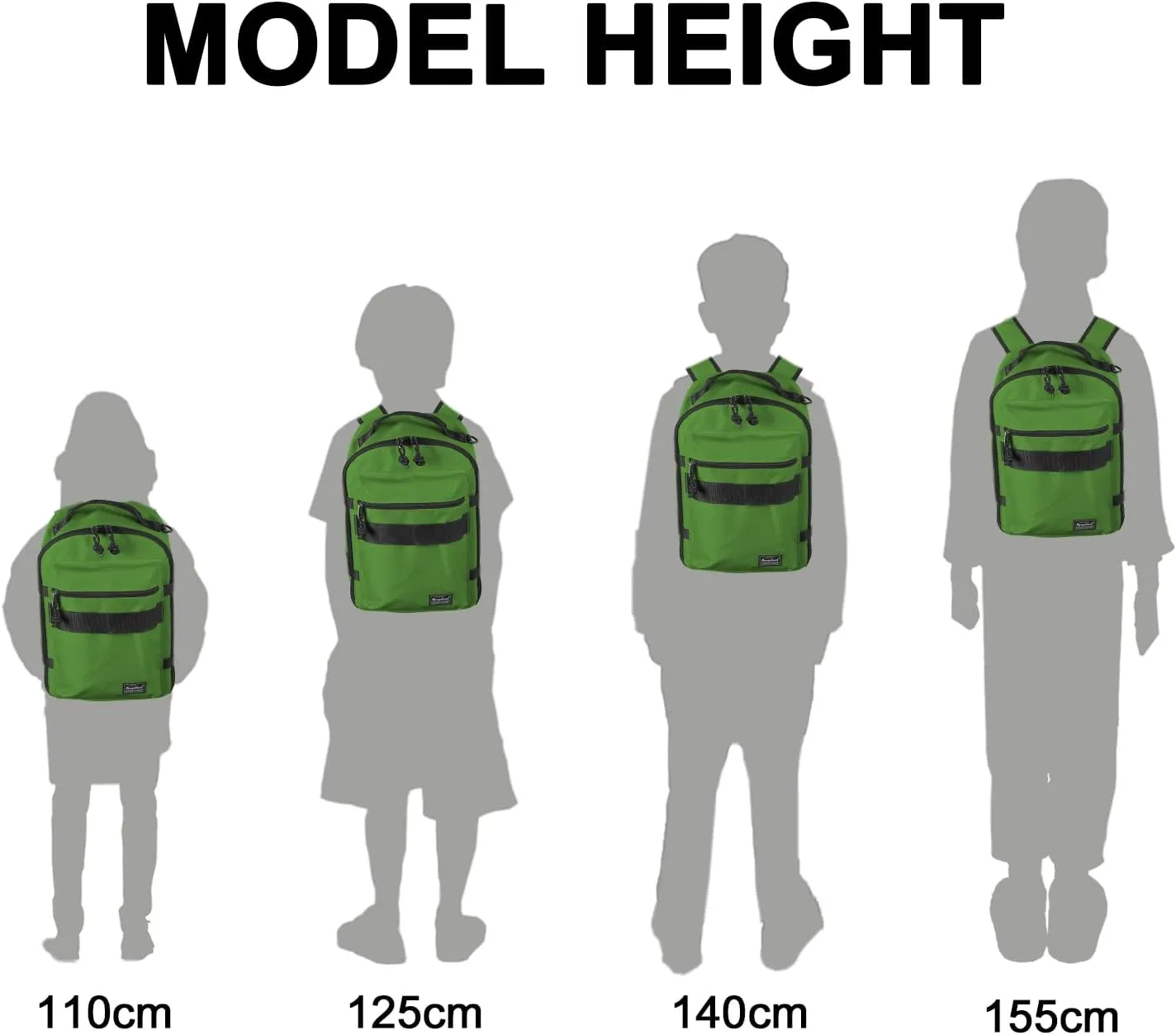 Child's Travel Backpack for Ages 3-6 | Lightweight Suitcase Style Carry-On | 10L Weekender with Tablet Sleeve & Chest Strap | Green