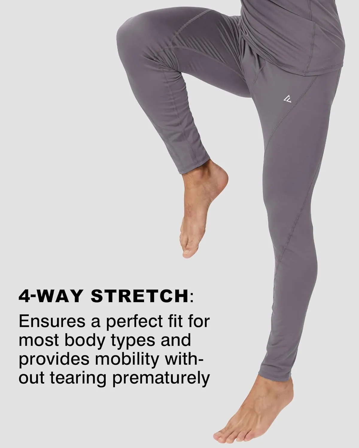 CL convallaria 1 2 4 Pack Mens Thermal Underwear Long Johns Compression Pants Athletic Leggings Base Layer Bottoms