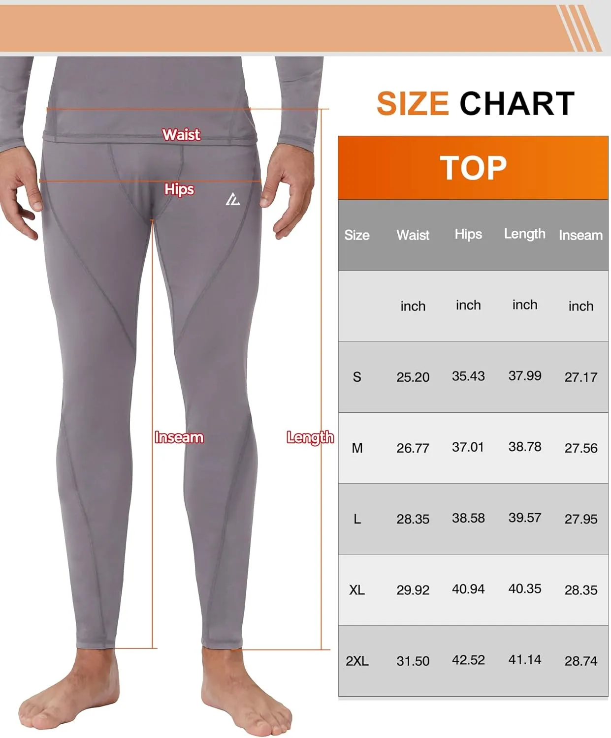 CL convallaria 1 2 4 Pack Mens Thermal Underwear Long Johns Compression Pants Athletic Leggings Base Layer Bottoms