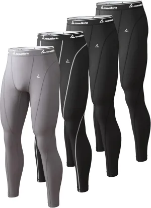 CL convallaria 1 2 4 Pack Mens Thermal Underwear Long Johns Compression Pants Athletic Leggings Base Layer Bottoms