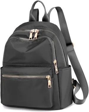 Collsants Small Backpack for Women - Mini Nylon Day Pack Fashion Backpack (Grey)