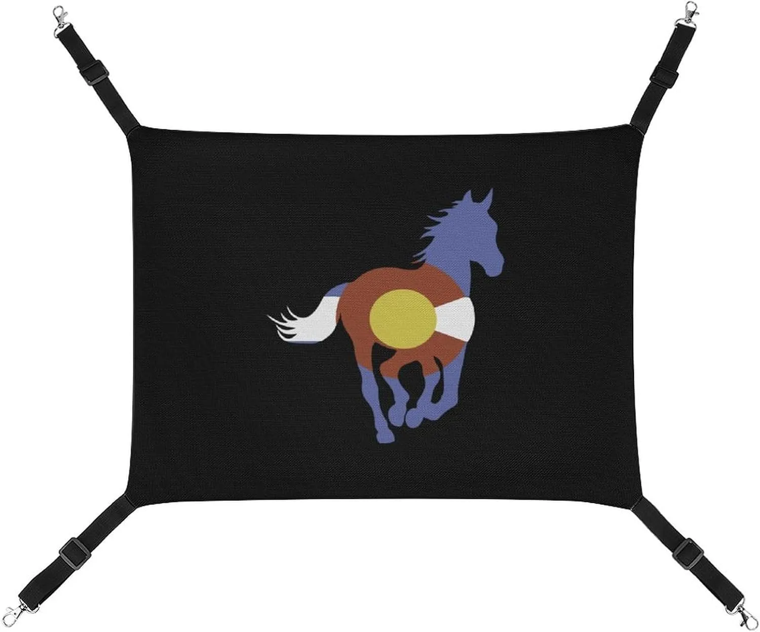 Colorado Wild Horses Hanging Cat Bed Soft Breathable Pet Hammock for Cage Pet Sleeper for Kitten Ferret Puppy Rabbit