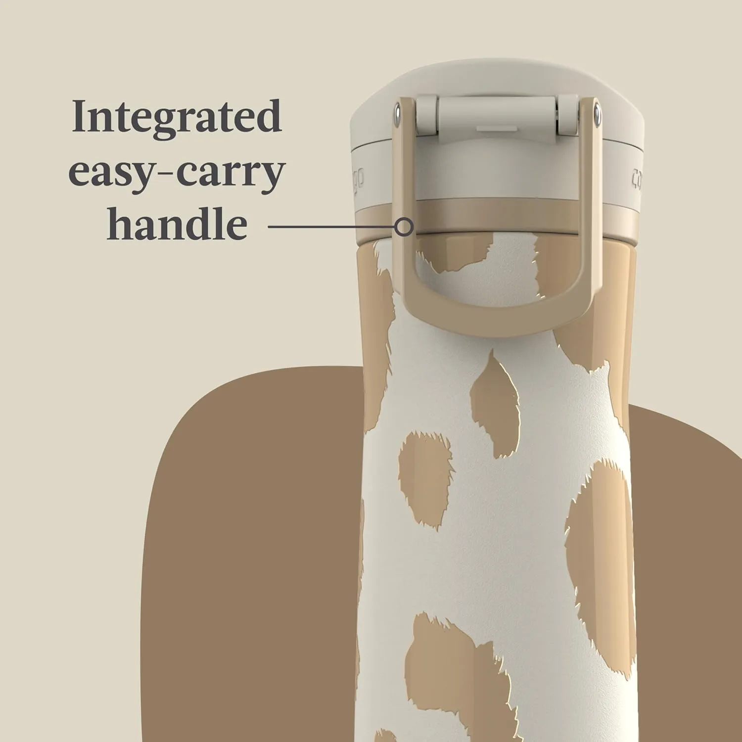 Contigo x Ally Love Jackson Chill 2.0, Stainless Steel, Autopop Lid, 24oz, Oatmilk