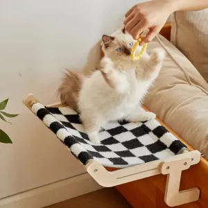 Cozy Cat Bedside Hammock: The Purr-fect Sunbathing Retreat for Your Feline Friend