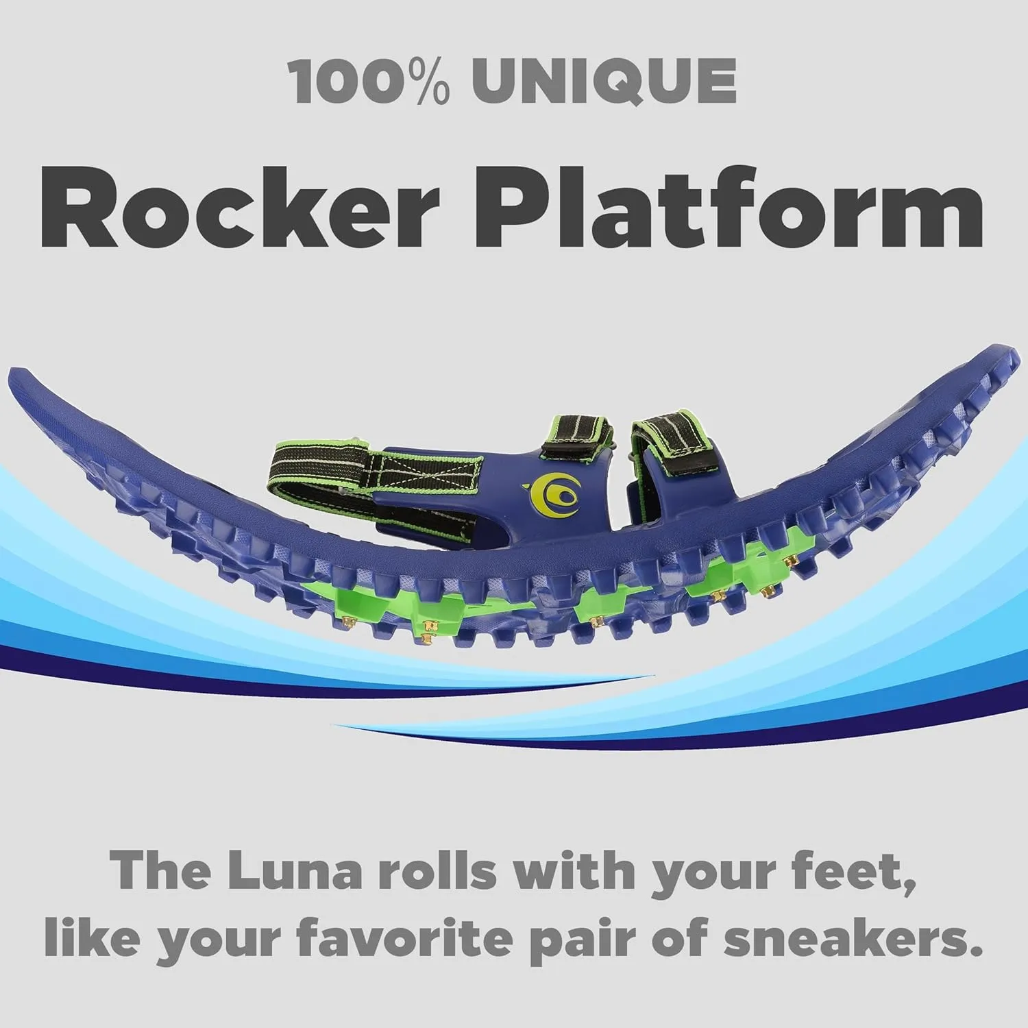 Crescent Moon Luna Unisex Ultralight EVA Foam Snowshoes for Men & Women – Ideal for Hiking, Running, Adults with Dual Density Rocker Cloud Deck and Ice Spikes