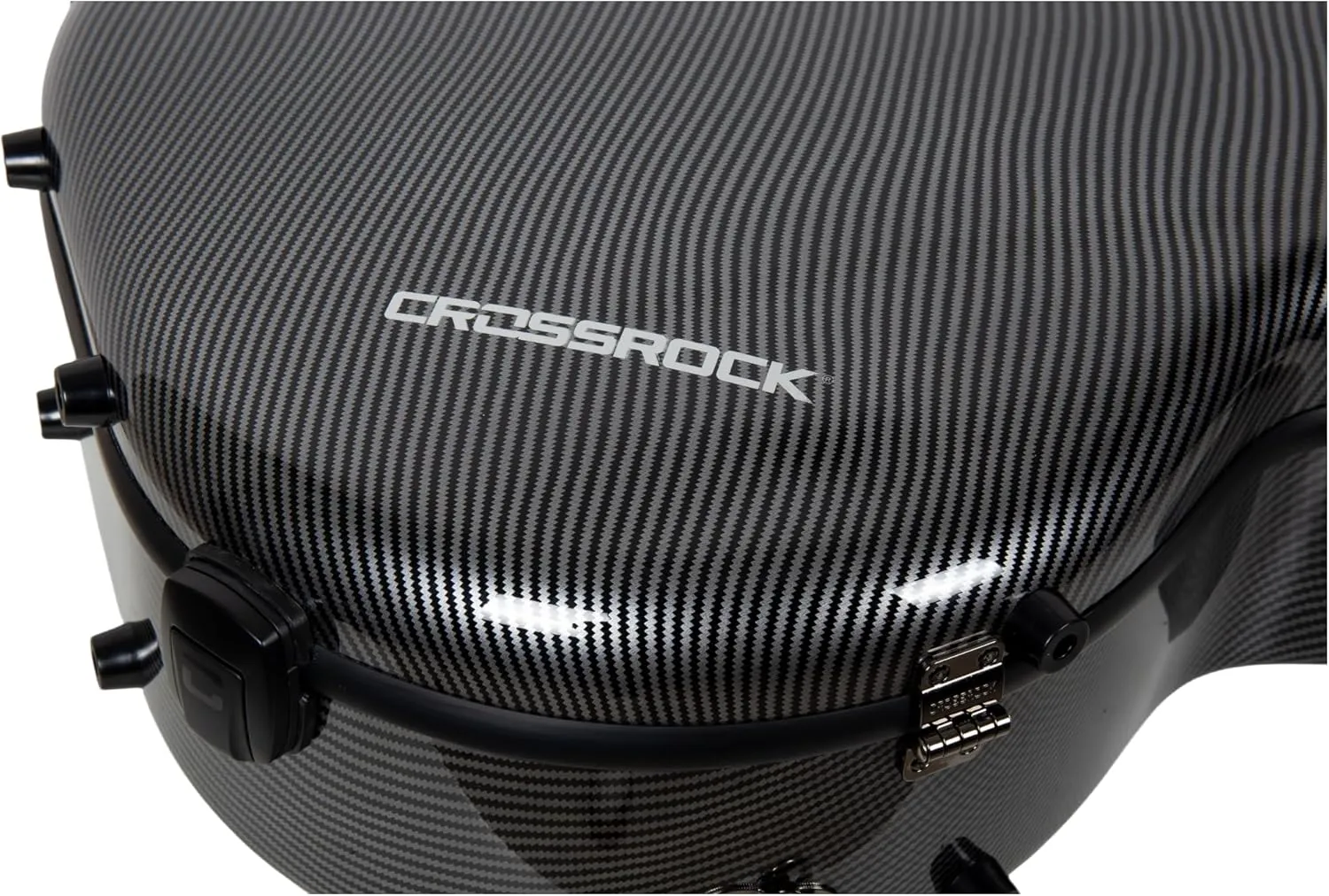 Crossrock Ultra-light Fiberglass Dreadnought Guitar Case-Fits Martin D28, Compatible to Taylor 814CE, with Protective Cover, TSA Lock, Net Weight 7 lb-Black (CRF5030DBK)
