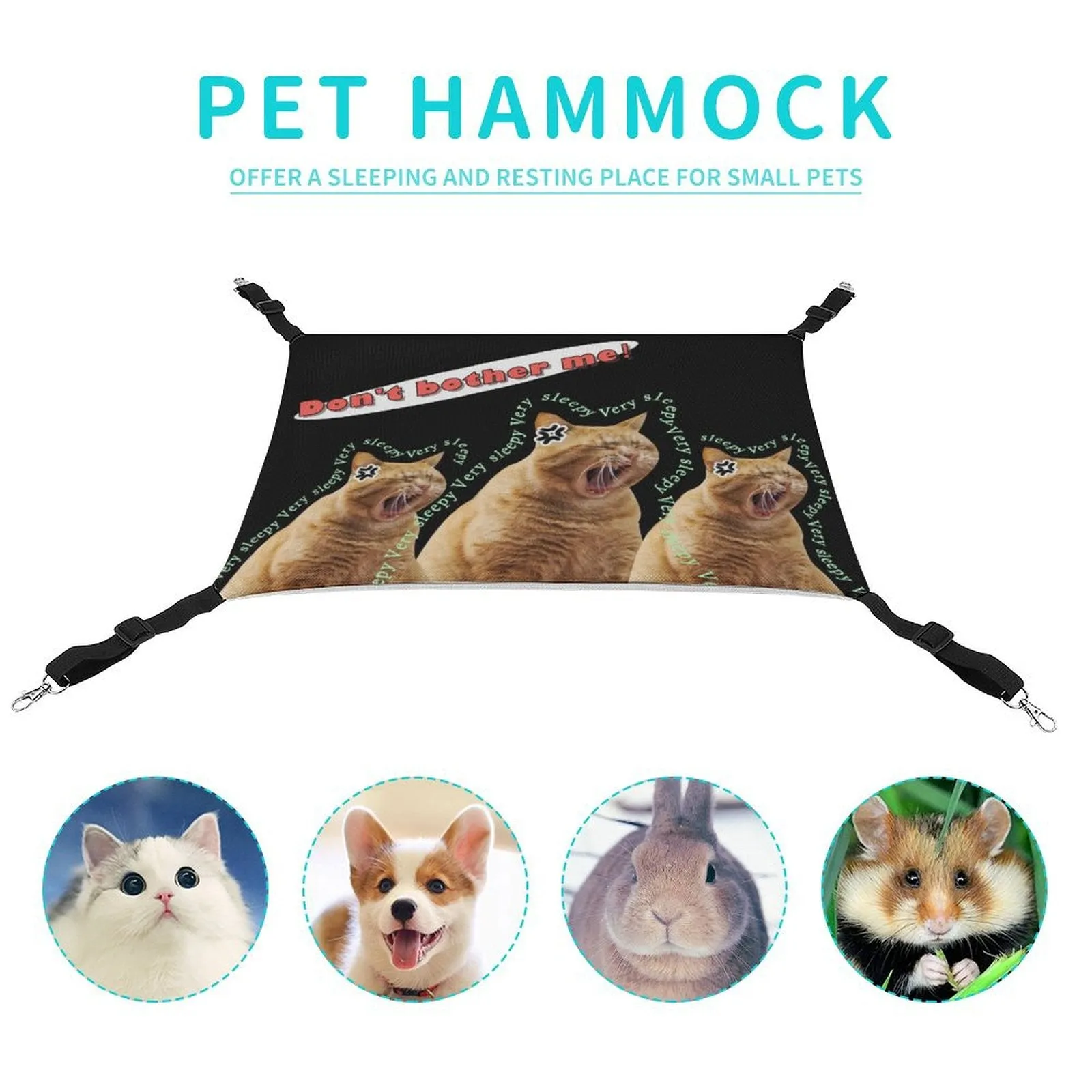Custom Photo Pet Hammock Don't Bother Me Pet Hammock