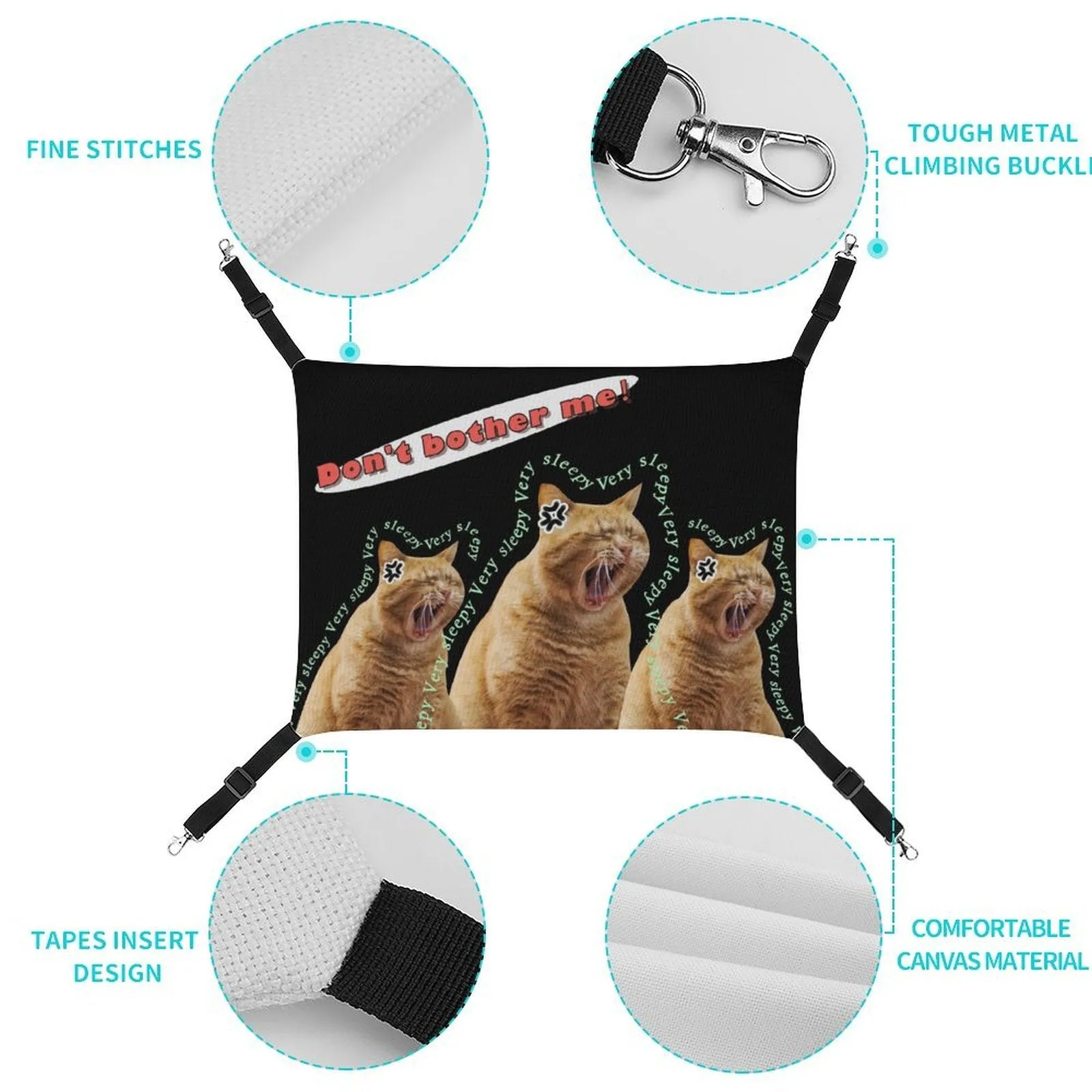 Custom Photo Pet Hammock Don't Bother Me Pet Hammock
