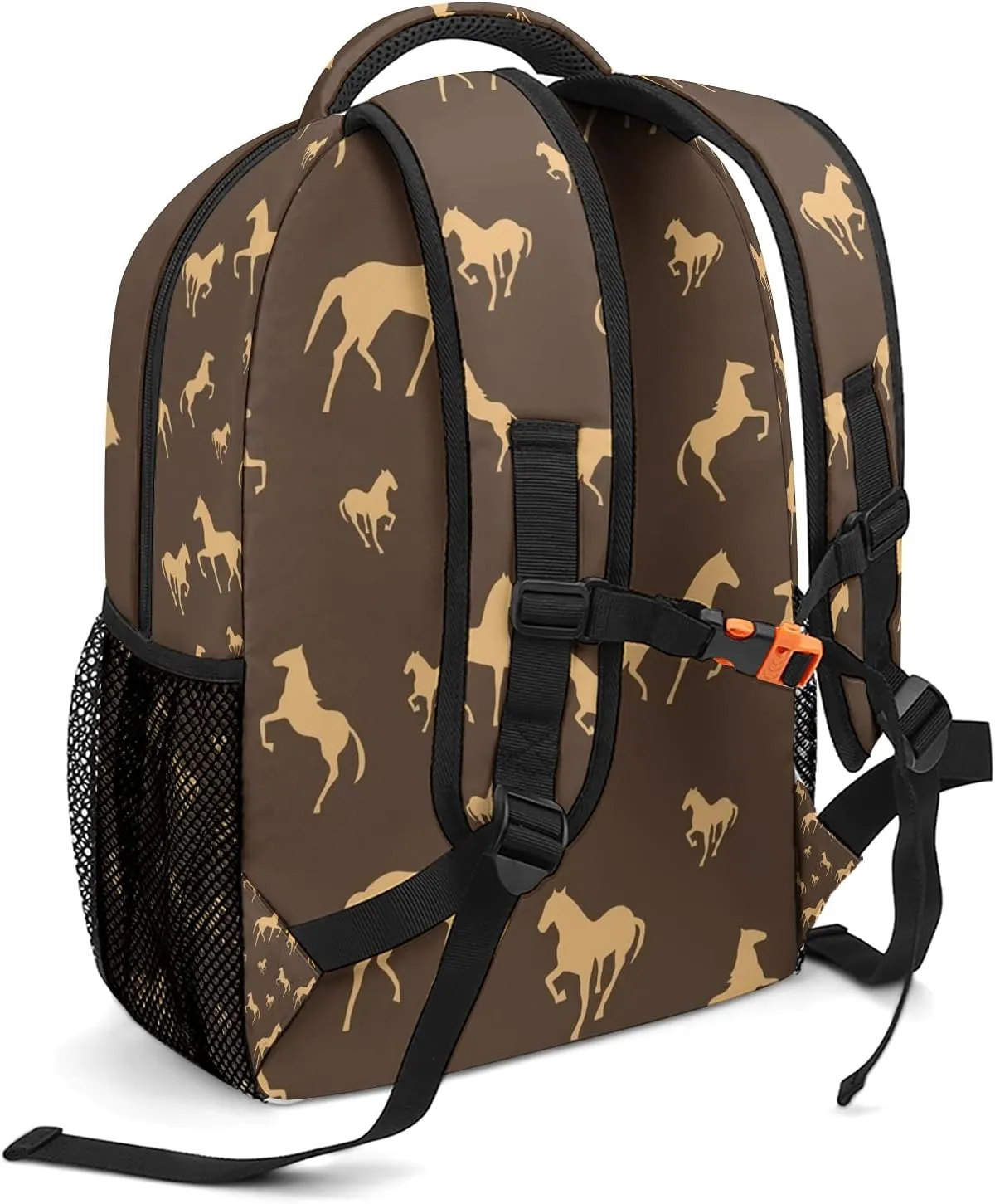 Cute Funny Horse Bag Backpack Personalized Name Waterproof for Boys Gift