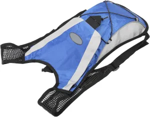 Cycling Backpack, Running Backpack with Grid Design 2L Blue Non Woven Fabric   Polyester Portable Sports Hydration Bag Bike Backpack for Cycling Sports