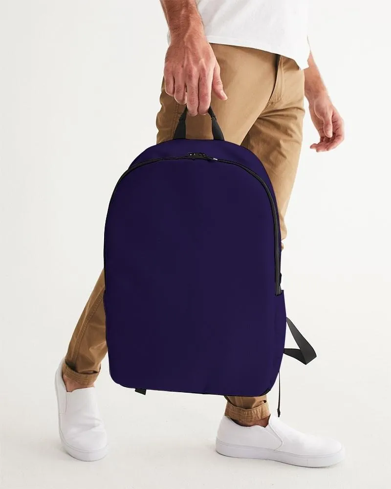 Dark Midtone Blue Waterproof Backpack | C80M80Y0K80