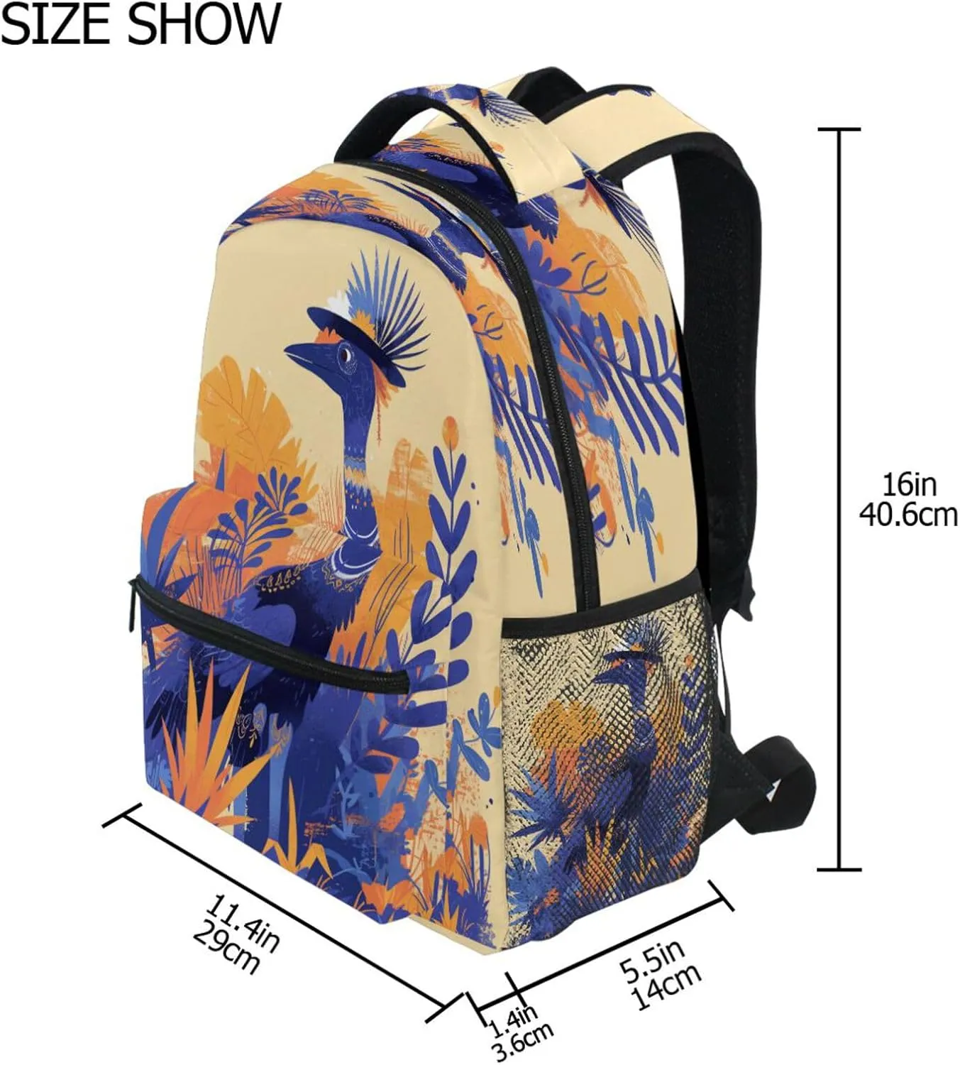Day Backpack for Teenager Waterproof Carry On Backpacks with Chest Strap Gift Men & Women Dusty Miller Style
