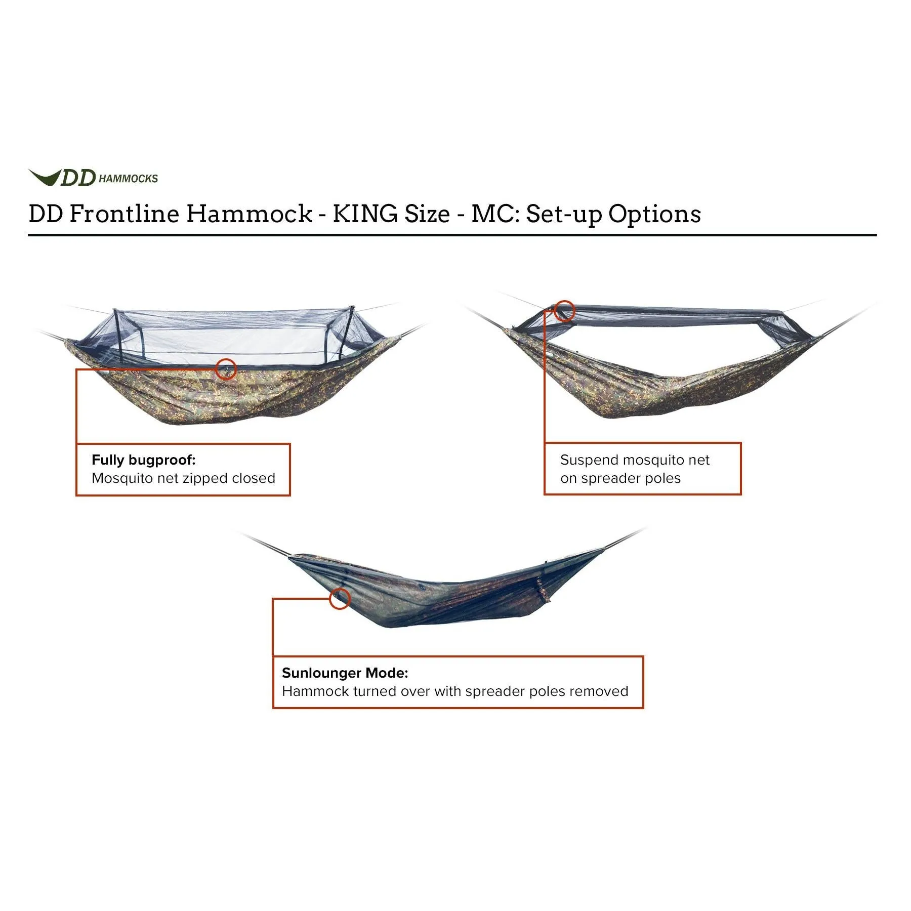 DD Hammocks Frontline King Size Hammock MC