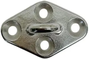 Diamond Pad Eye Plate 11/32" 304 Stainless Steel for Hammock,Rigging Boat Deck