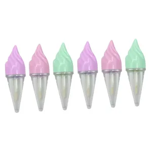 Didiseaon 6pcs Portable Lip Gloss Tubes Empty Lip Cream Bottles for Transparent Balm Containers Lightweight and Refillable Gloss Accessories for Travel and Daily Use