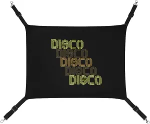 Disco Repeat Hanging Cat Bed Soft Breathable Pet Hammock for Cage Pet Sleeper for Kitten Ferret Puppy Rabbit