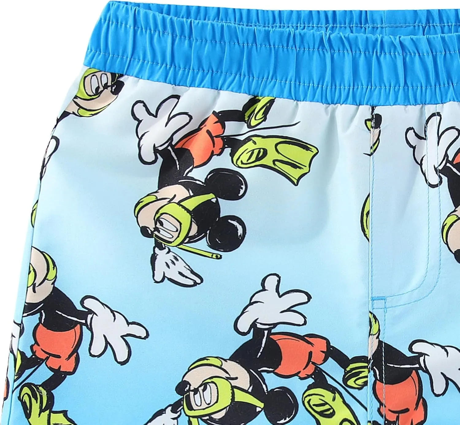 Disney Mickey Mouse Boys UPF 50  Rash Guard and Swim Trunks Swimsuit for Infant, Toddler, and Big Kids