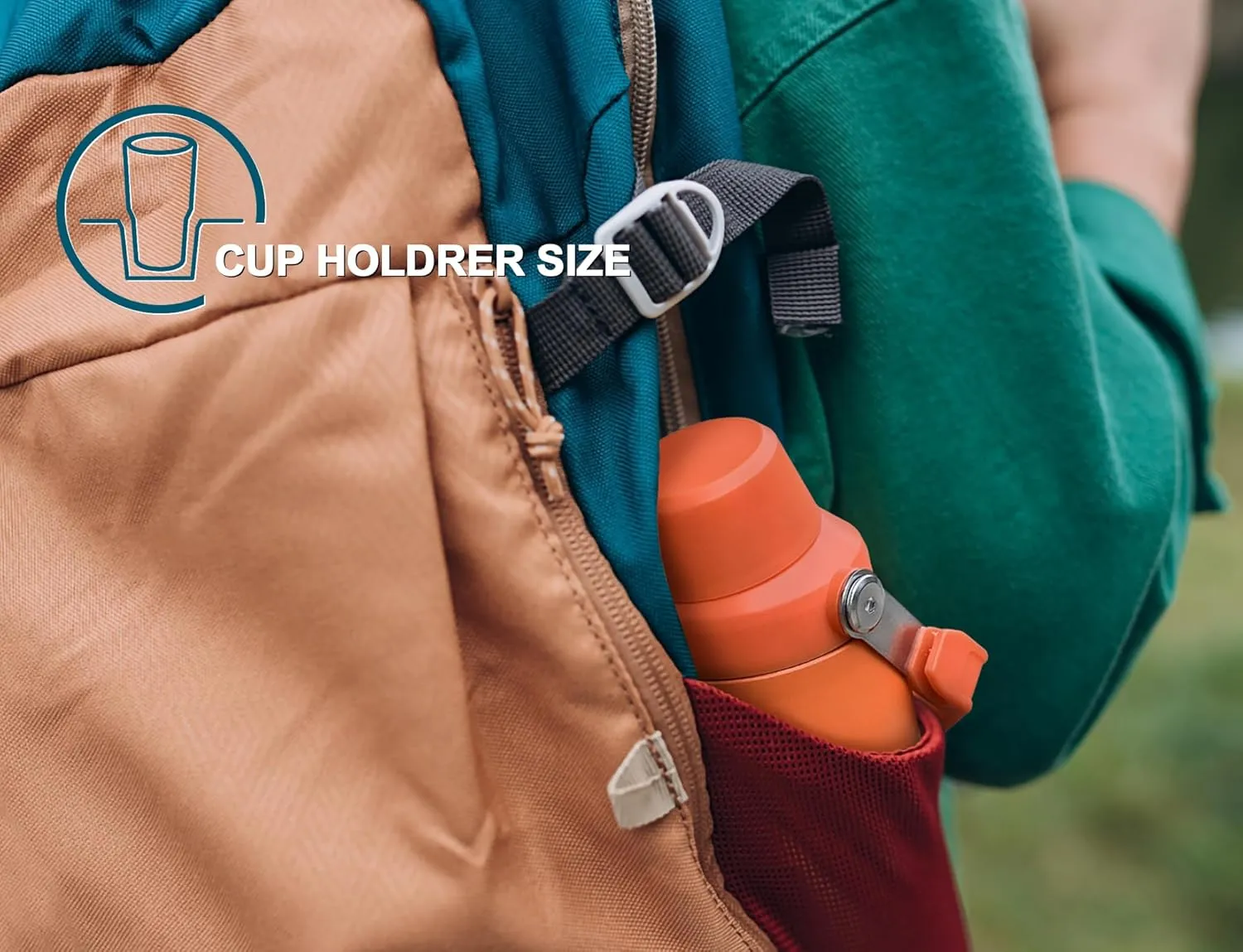DLOCCOLD 24 OZ Water Bottle with Handle and Angled Spout Lid, Leakproof for Travel & Sports, Double Wall Insulated Stainless Steel Reusable Water Bottle, Wide Mouth QuickFill Design