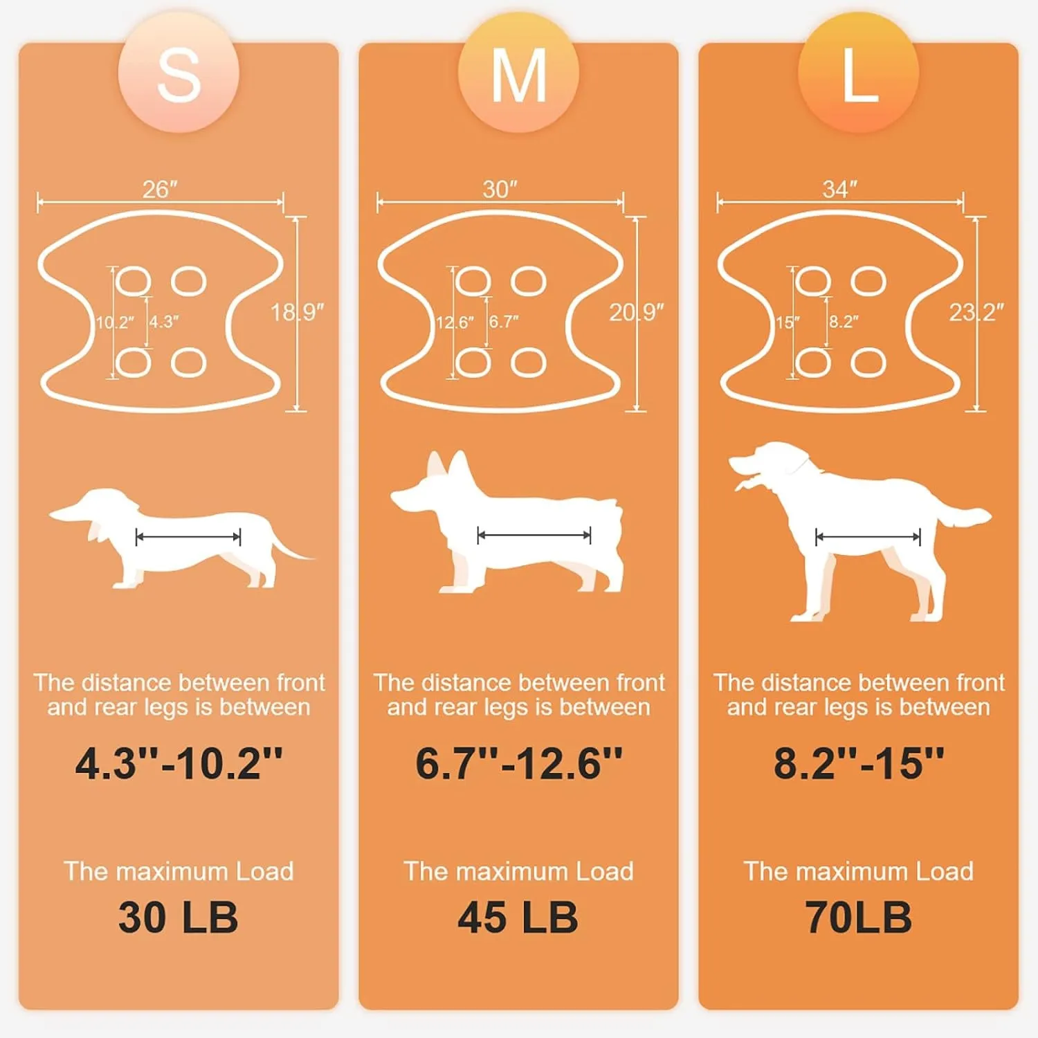 Dog Grooming Hammock Harness for Dog, 12 in 1 Durable Dog Hammock, Breathable Pet Grooming Hammock Helper for Grooming, Hair/Ear/Eye/Teeth Care, Nail Trimming,Orange,L