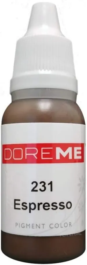 DOREME Permanent Makeup Pigment Ink Expresso Eyebrow Brow Eyeliner Black Tattoo Micro Cosmetic Micropigmention