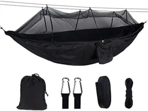 Double Nylon Anti-Mosquito Umbrella Cloth Hammock Outdoor Camping Swing Portable Sleep Hammock (Color : A)