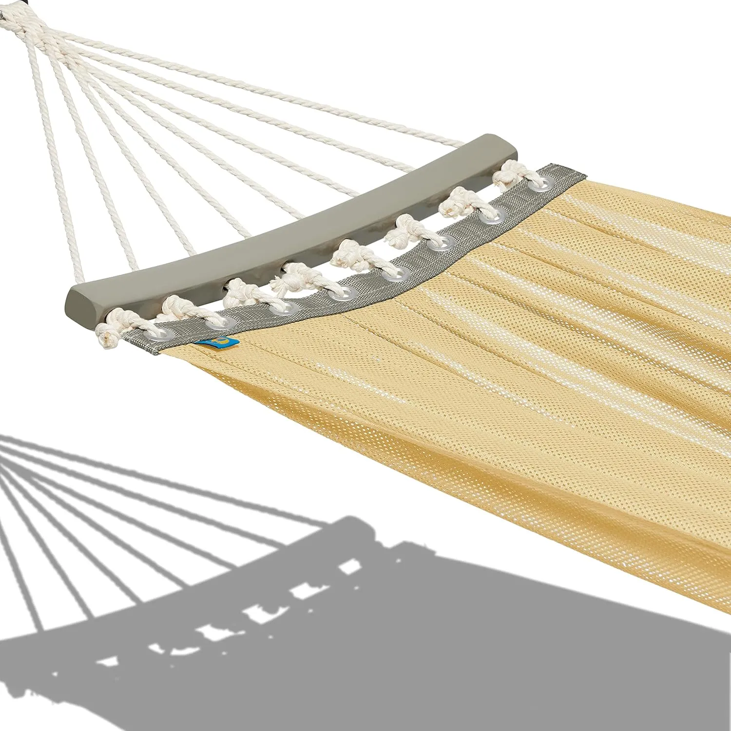 Duck Covers Weekend Mesh One-Person Travel Hammock, 82 x 62 Inch, Straw