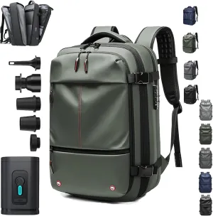 Easy Vac Pack Backpack, Easy Vac Backpack, Easyvacpack 60l Large Capacity Waterproof Anti-Theft Travel Bag (Classic-Green)
