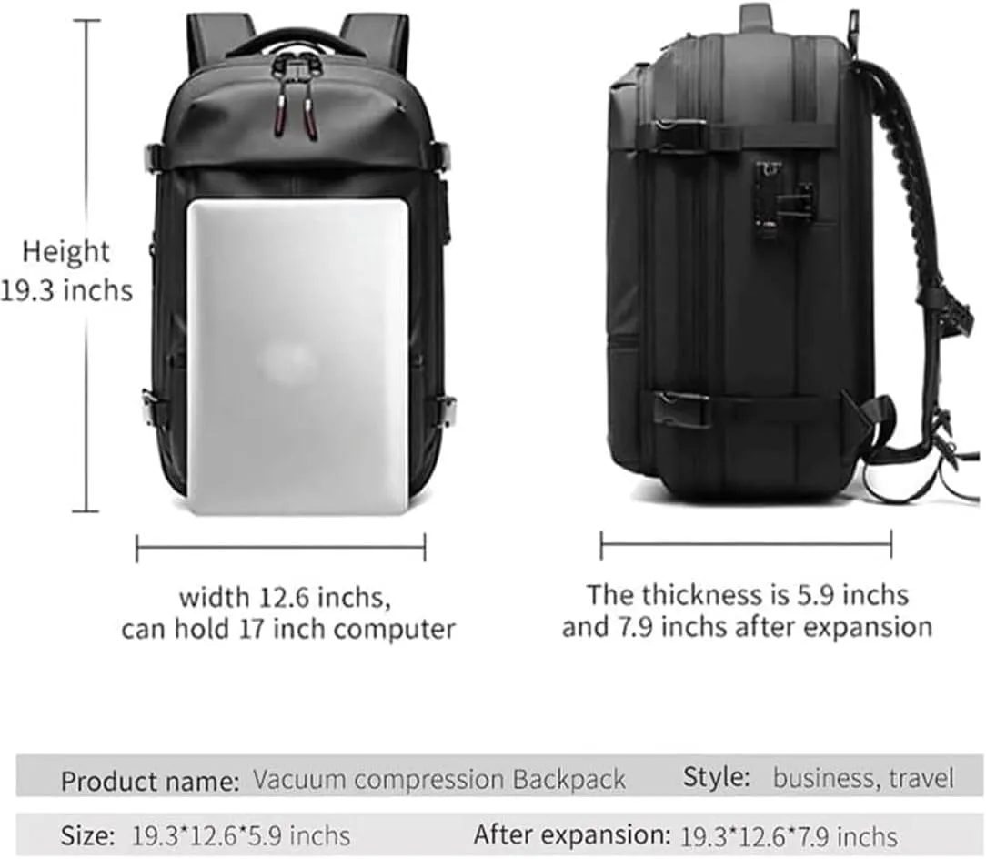 Easy Vac Pack Backpack, Easy Vac Backpack, Easyvacpack 60l Large Capacity Waterproof Anti-Theft Travel Bag (Classic-Green)